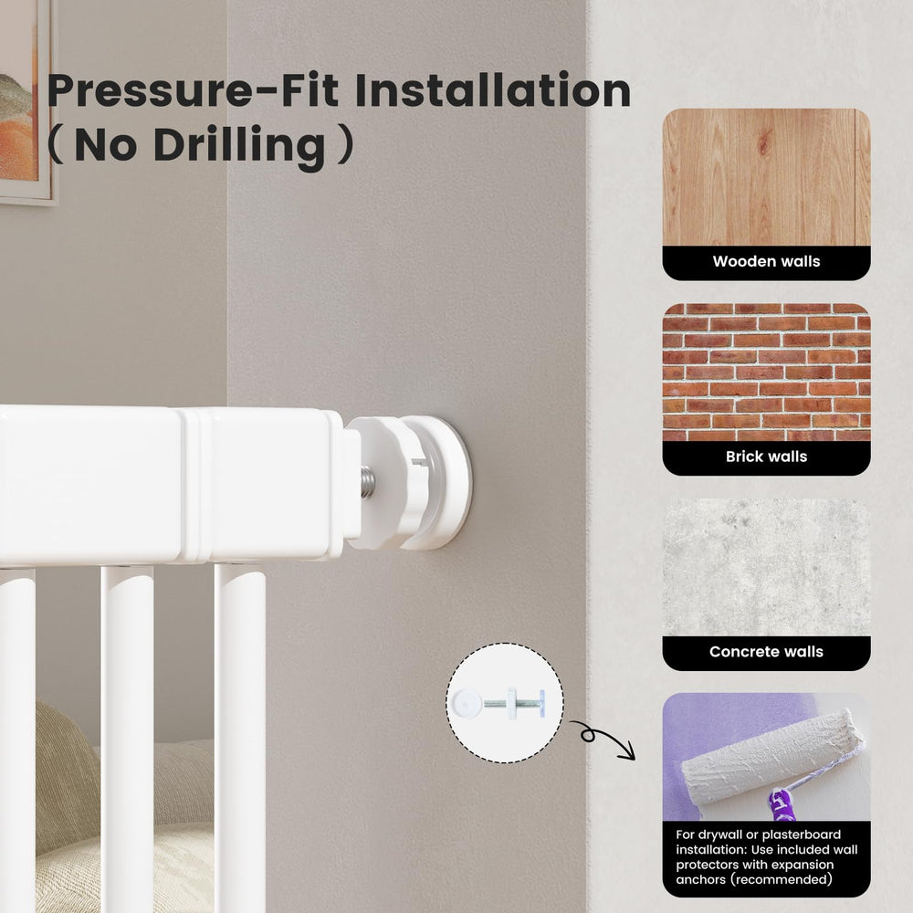 Gardner Pet gate pressure mount setup without wall damage