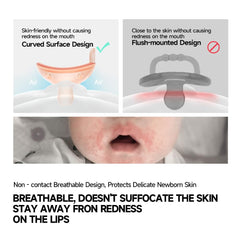 Garkoko baby pacifier breast-like-shape mimics natural feeding to help self-soothing.