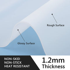 Gartful silicone craft mat for art projects protects tabletops from spills.