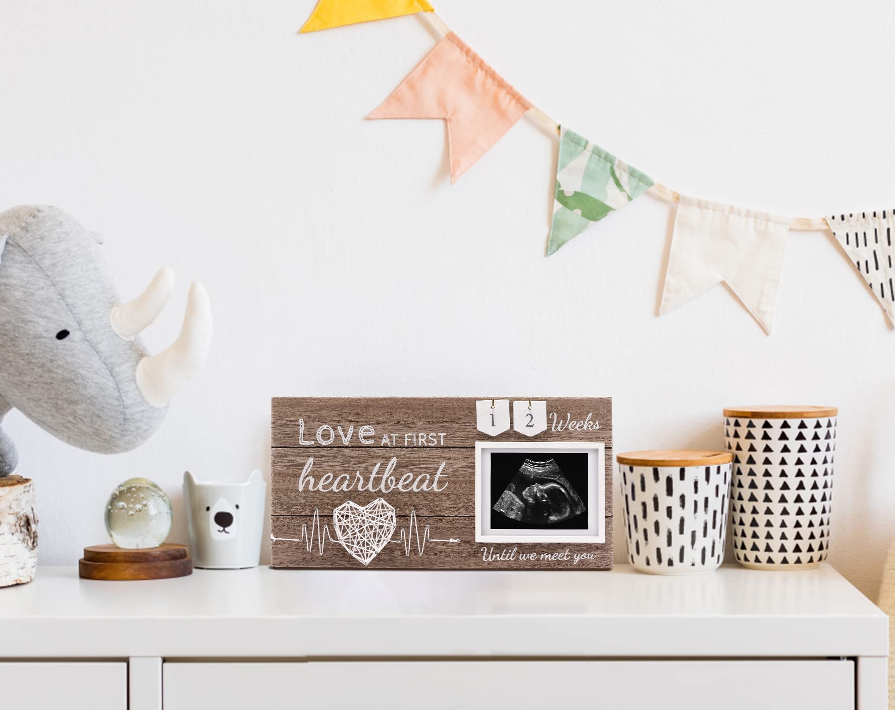 Garybank warm nursery decor frame complements soft spaces with understated elegance.