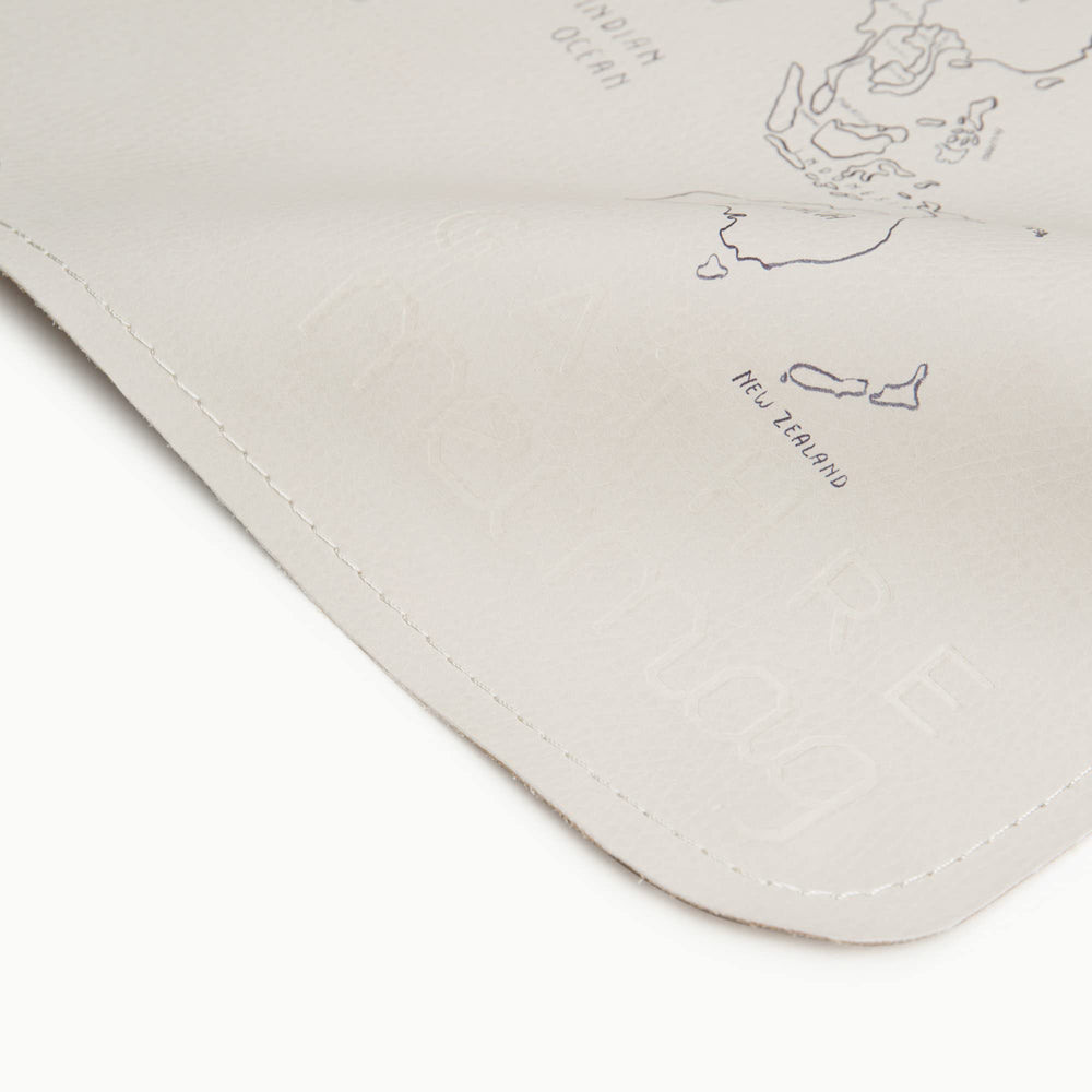 Gathre waterproof wipe-clean surface simplifies sand, mud, and spill cleanup