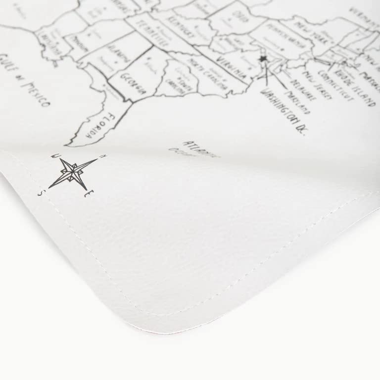 Gathre wipeable baby changing mat with flocked suede bottom for soft touch
