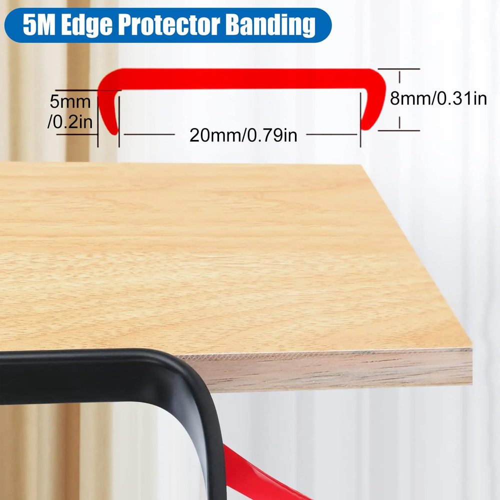 Gatyagff TPE edge protector stays put after 24 hours, offering durable edge sealing.