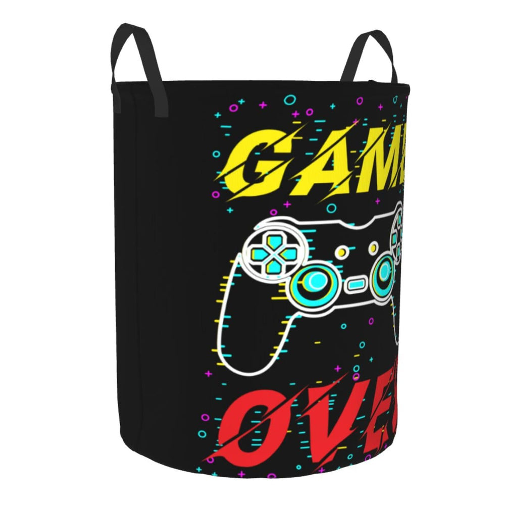 Gbuzozie gamer round laundry hamper car-travel tidy solution.