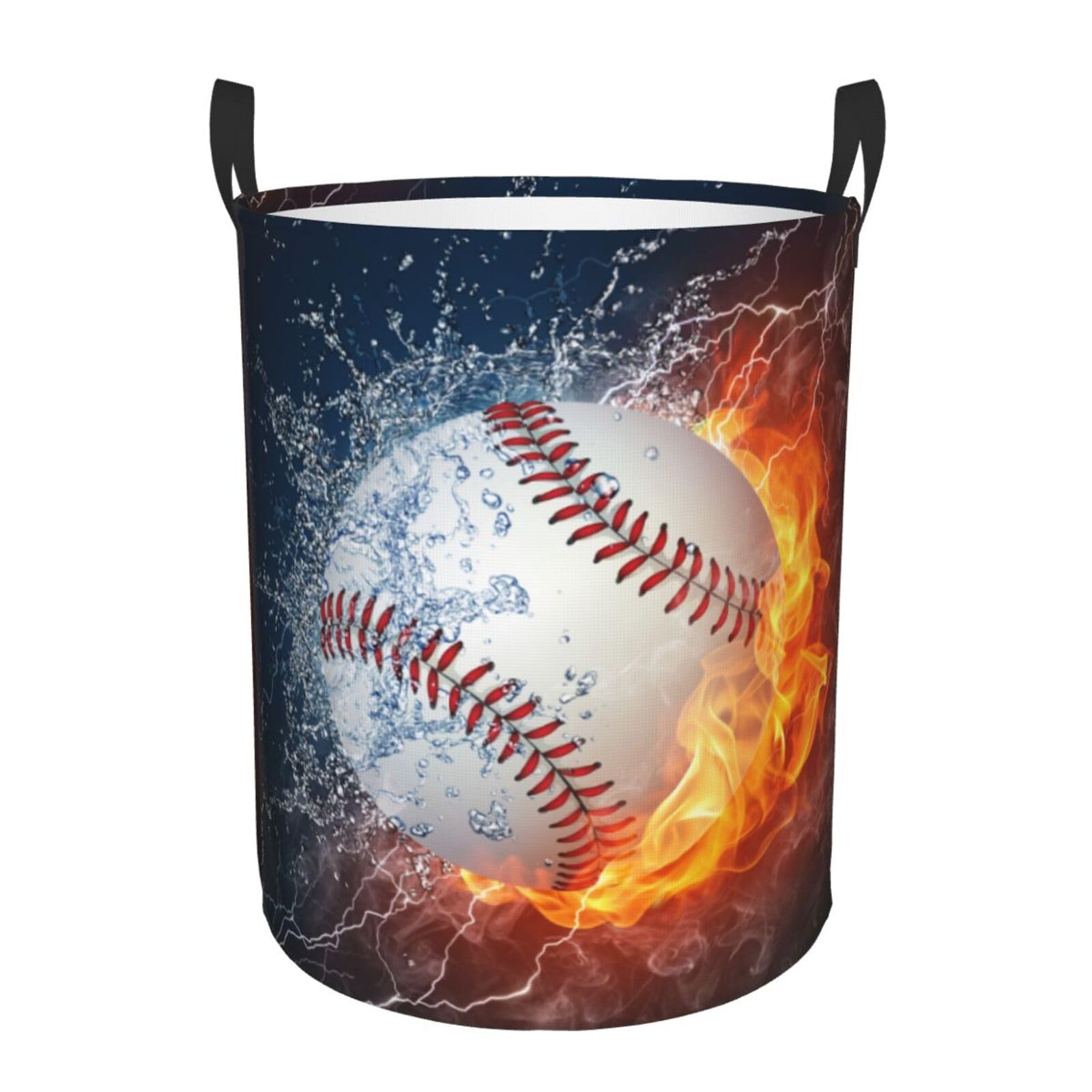 Gbuzozie sport baseball laundry hamper front view with sturdy, roomy capacity