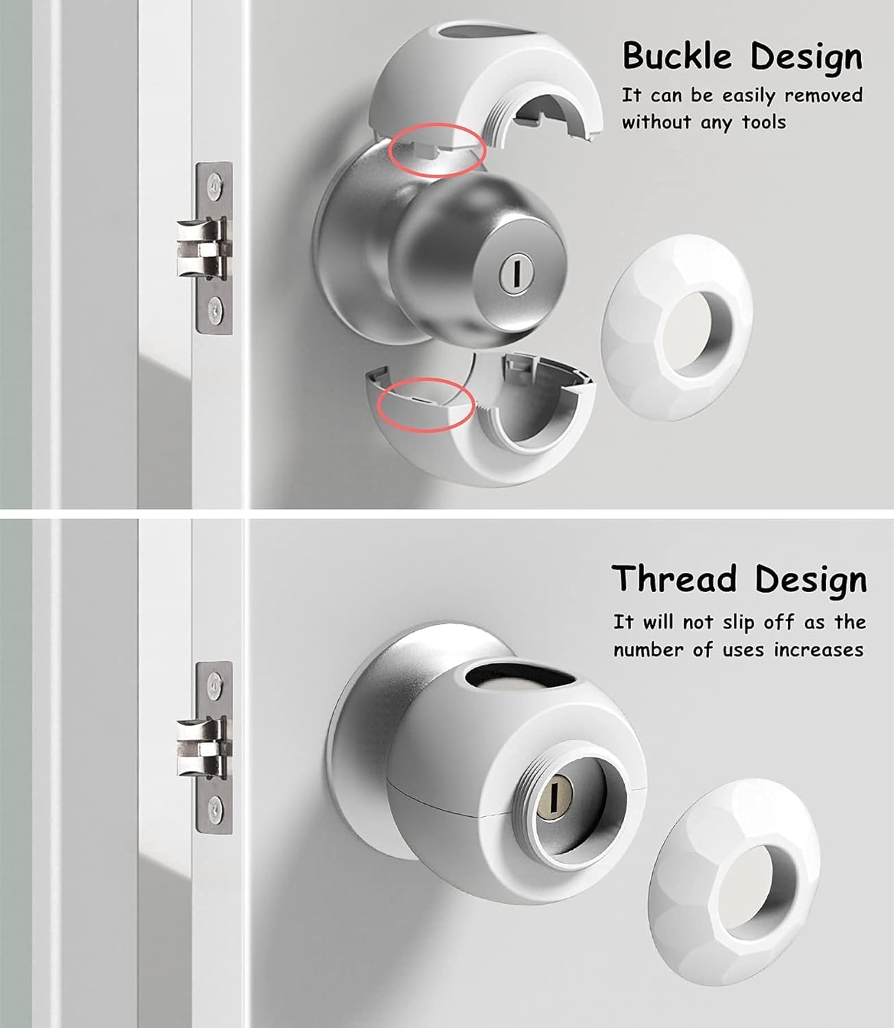 GCRQ Knob covers snap securely with tool-free installation.