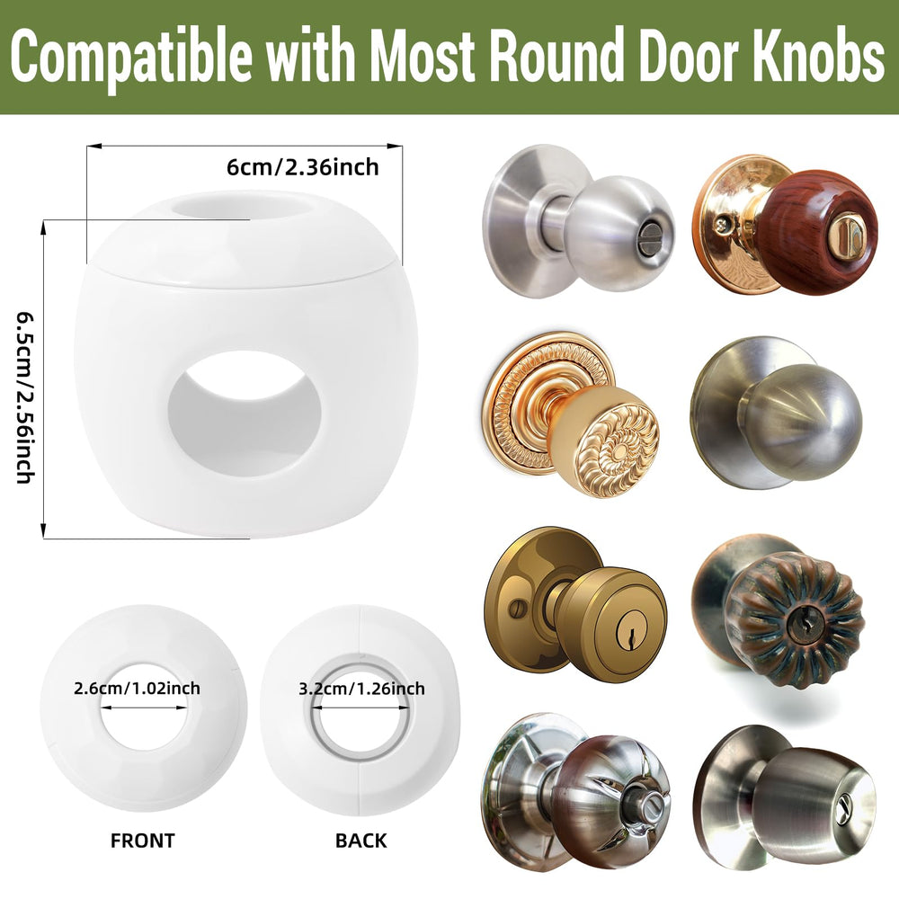 GCRQ BPA-free plastic coverage for lasting door knob protection.