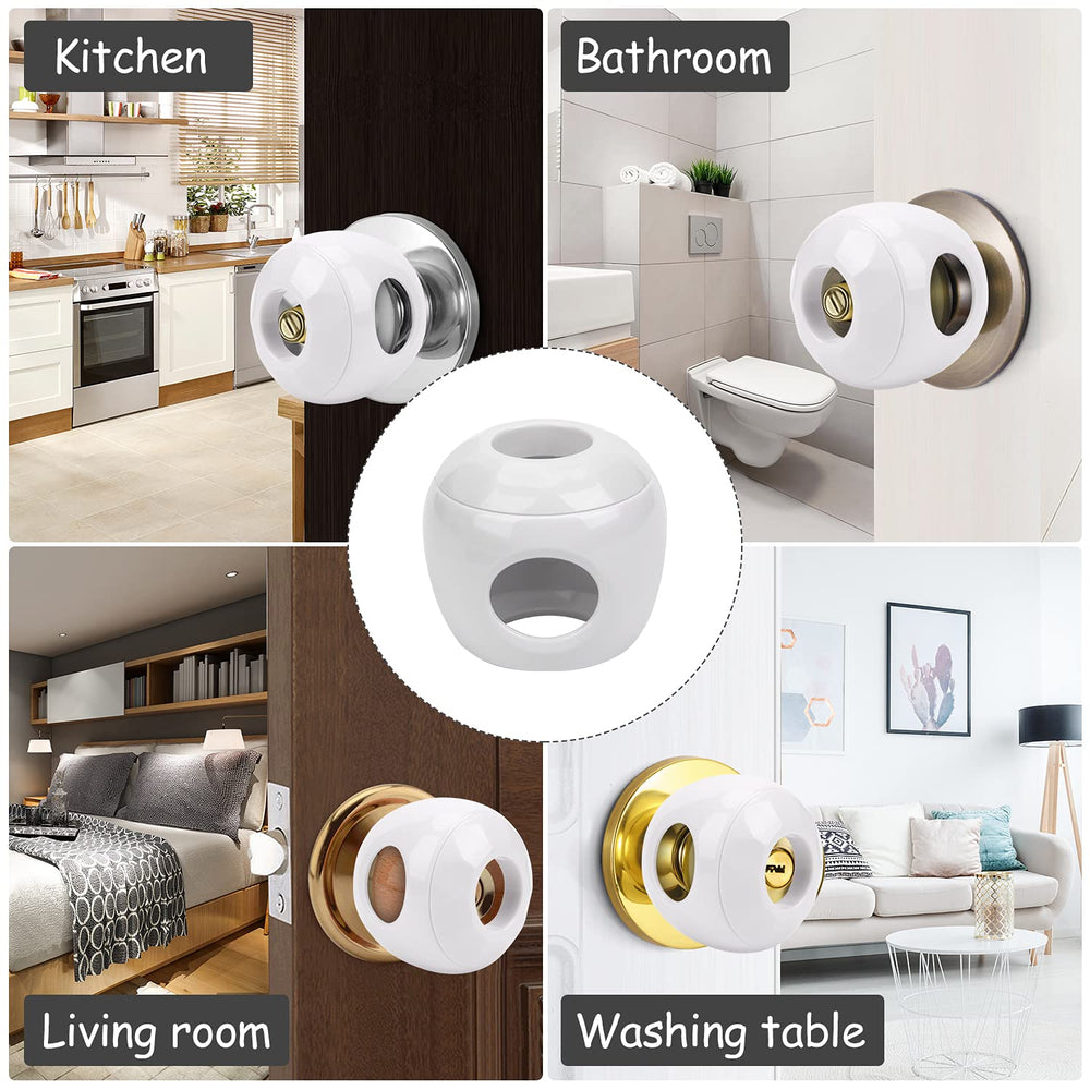 GCRQ door knob covers easy-install with upgraded snaps demonstrated.