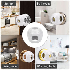GCRQ door knob covers easy-install with upgraded snaps demonstrated.