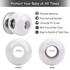 GCRQ door knob covers universal fit close-up showing wide compatibility.