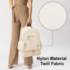 GDNasist backpack interior pockets organize accessories for easy access during work or travel.