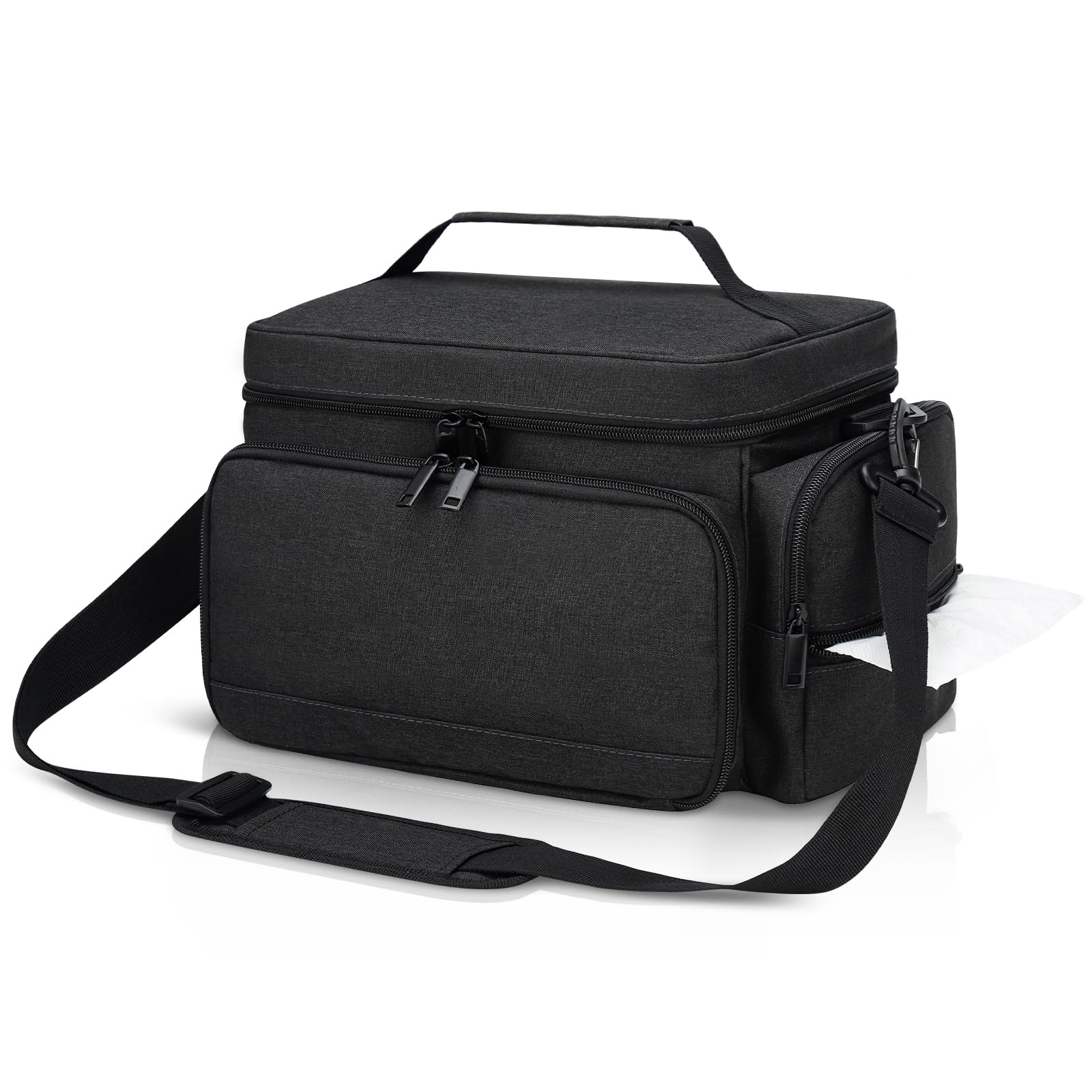 GDNasist bag convertible carry supports tote, shoulder, or crossbody styles.