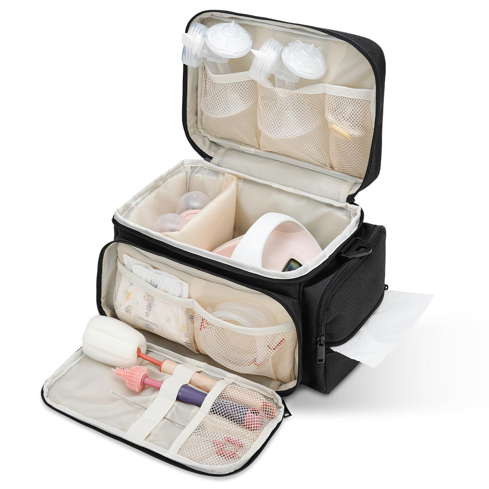 GDNasist bag interior with removable divider for customizable space.