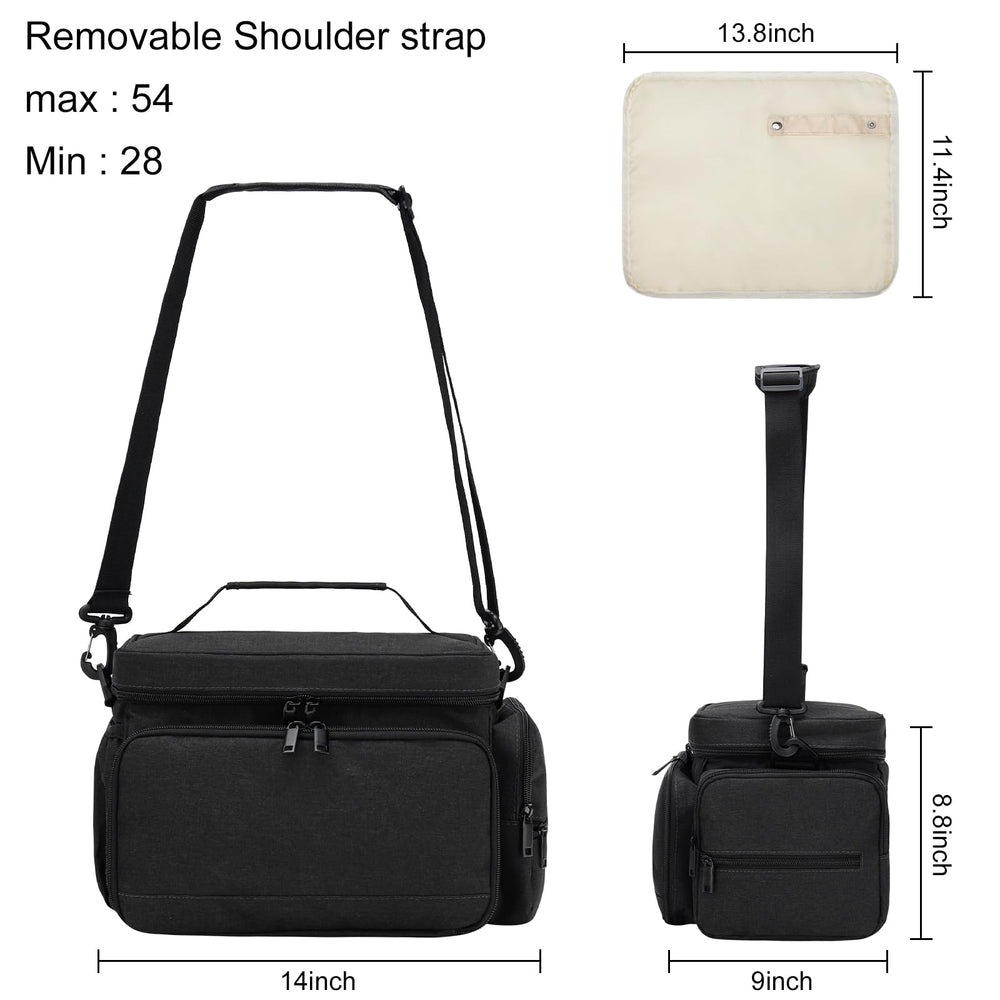 GDNasist bag side pockets organize tissues and chargers.