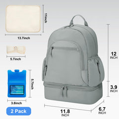GDNasist backpack side view highlights slim profile for everyday work use