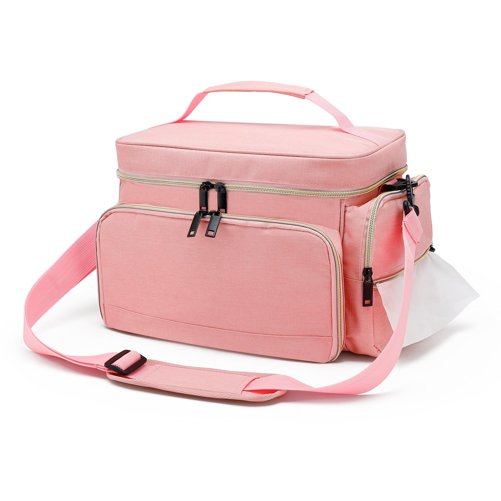 GDNasist breast pump bag durable nylon material for daily use and easy cleaning