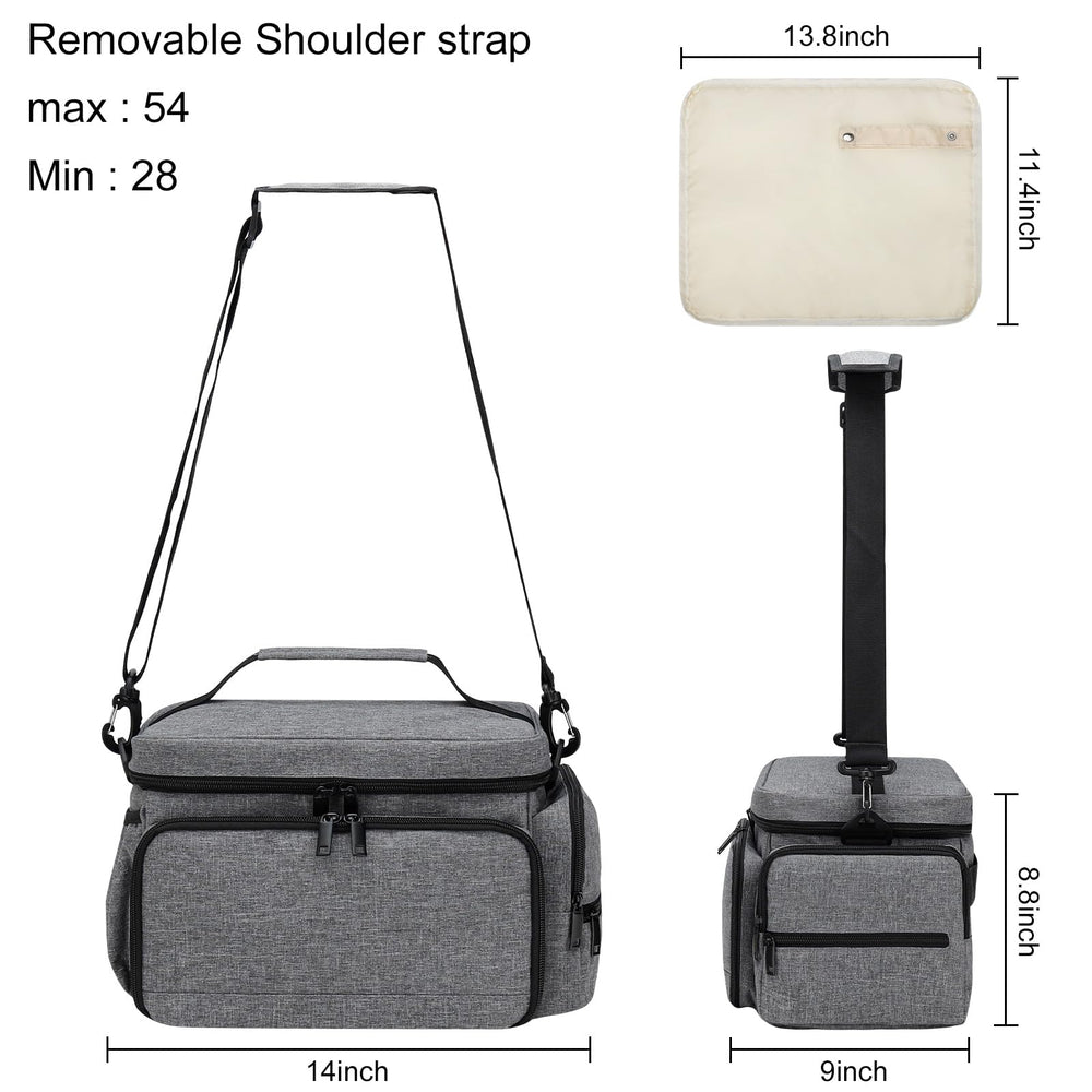 GDNasist side pockets organize tissues and chargers for baby care