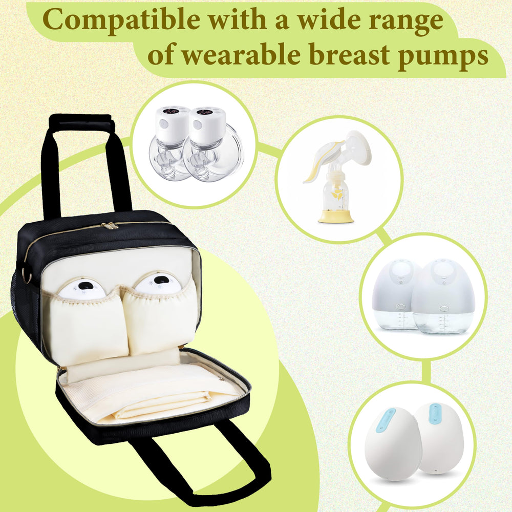 GDNasist breastmilk cooler bag ice pack keeps up to three 9 oz bottles cold.