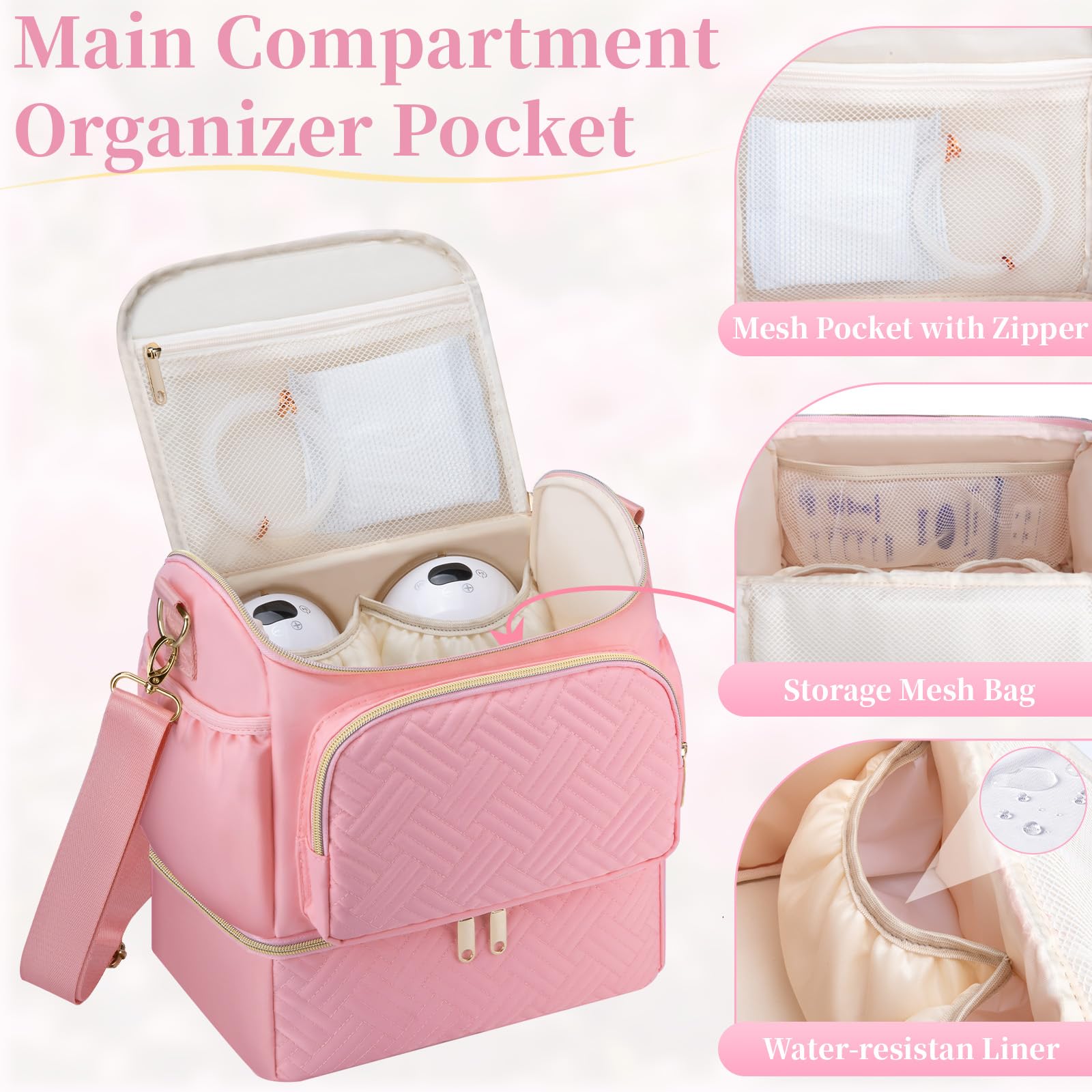 GDNasist cold-compartment liner showing leak-proof protection for milk.