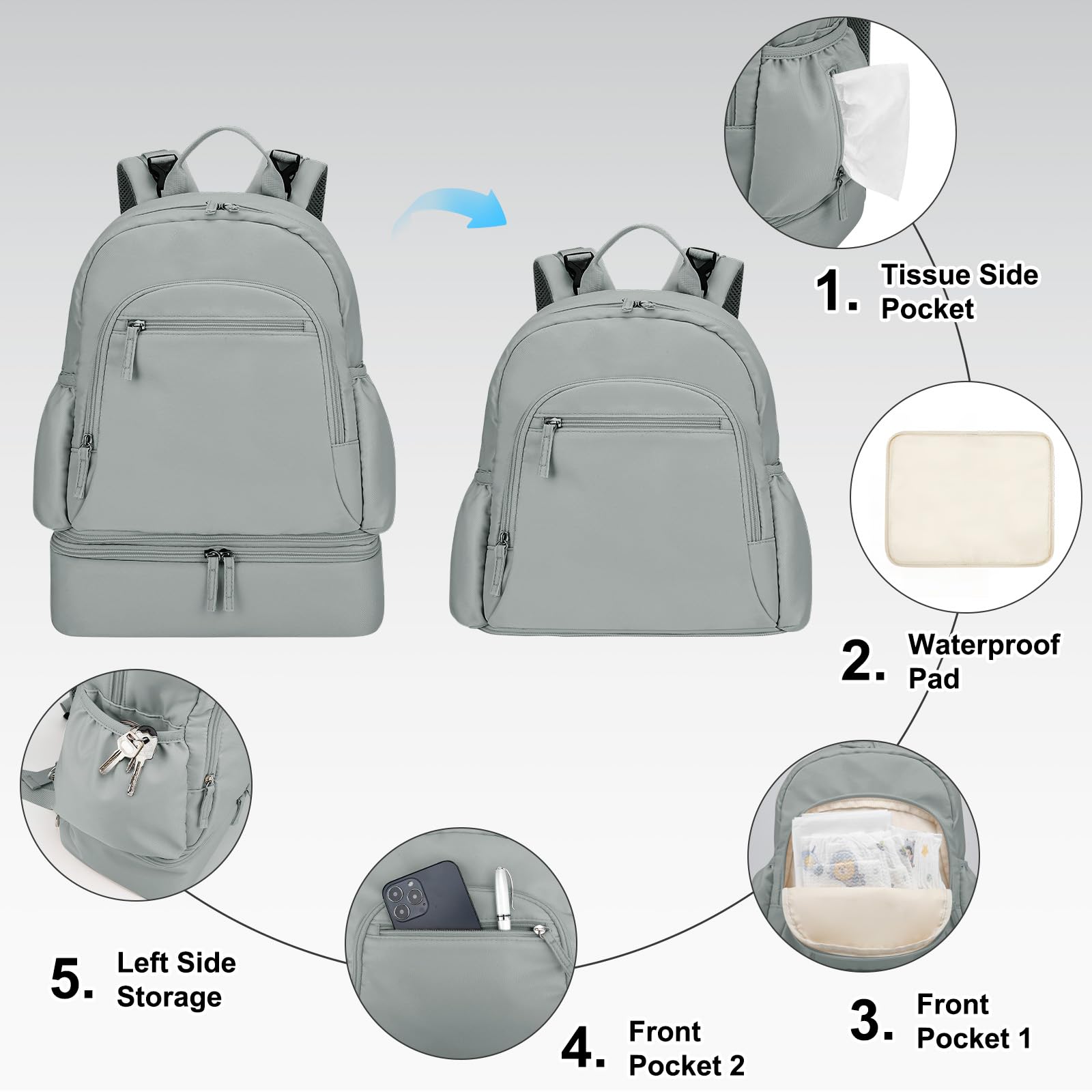 GDNasist ergonomic breathable mesh straps relieve shoulder pressure for long days