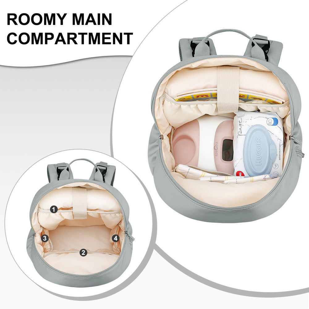 GDNasist removable cooler compartment with blue coolers enables cold storage on outings