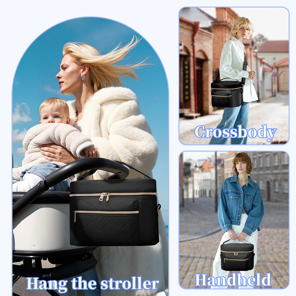 GDNasist bag with detachable shoulder strap offers tote or crossbody versatility.