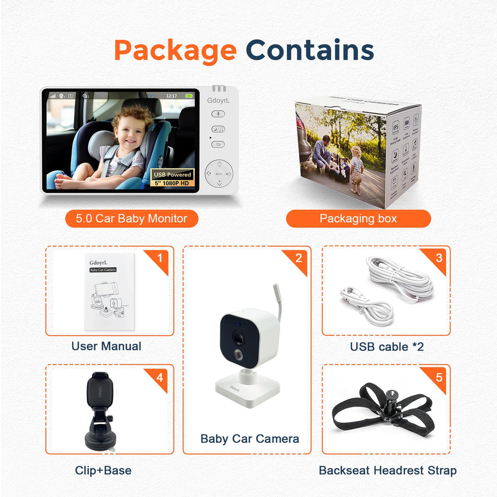 GdoyrL car to home use transition for nursery monitoring and travel.