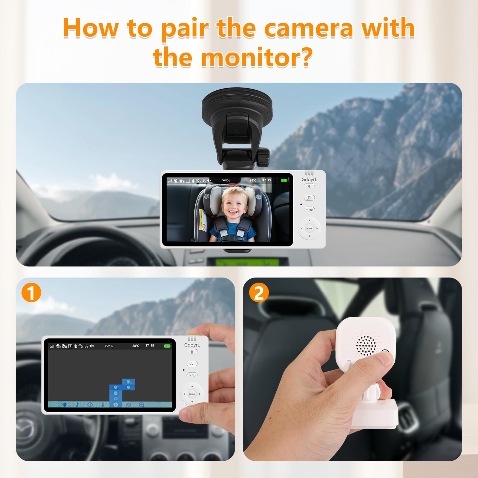 Gdoyrl Home-use mode doubles as a nursery monitor for home use.