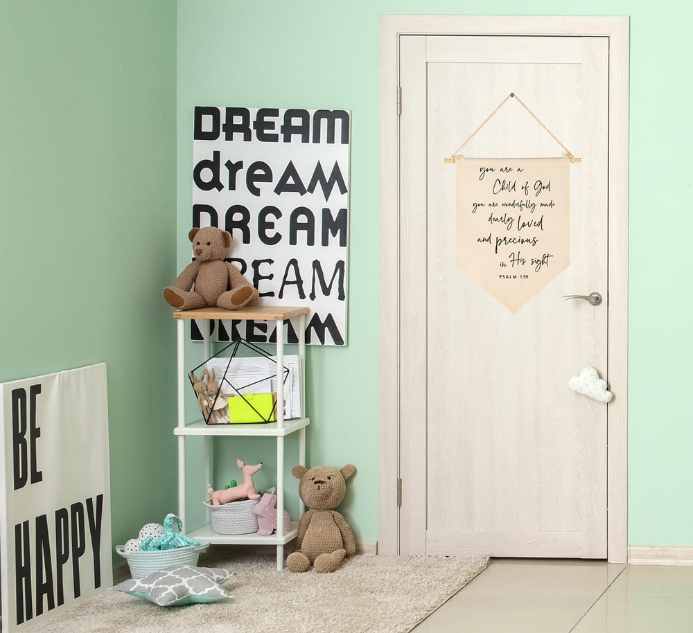 GEANHIL wall decor banner for nursery, playroom, or front door display.