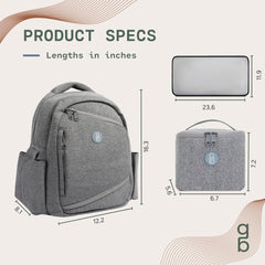 Gearbaby neoprene backpack provides durable, water-resistant wear for busy moms.
