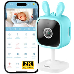 GEARit baby monitor camera 2K view provides crisp video for clear monitoring