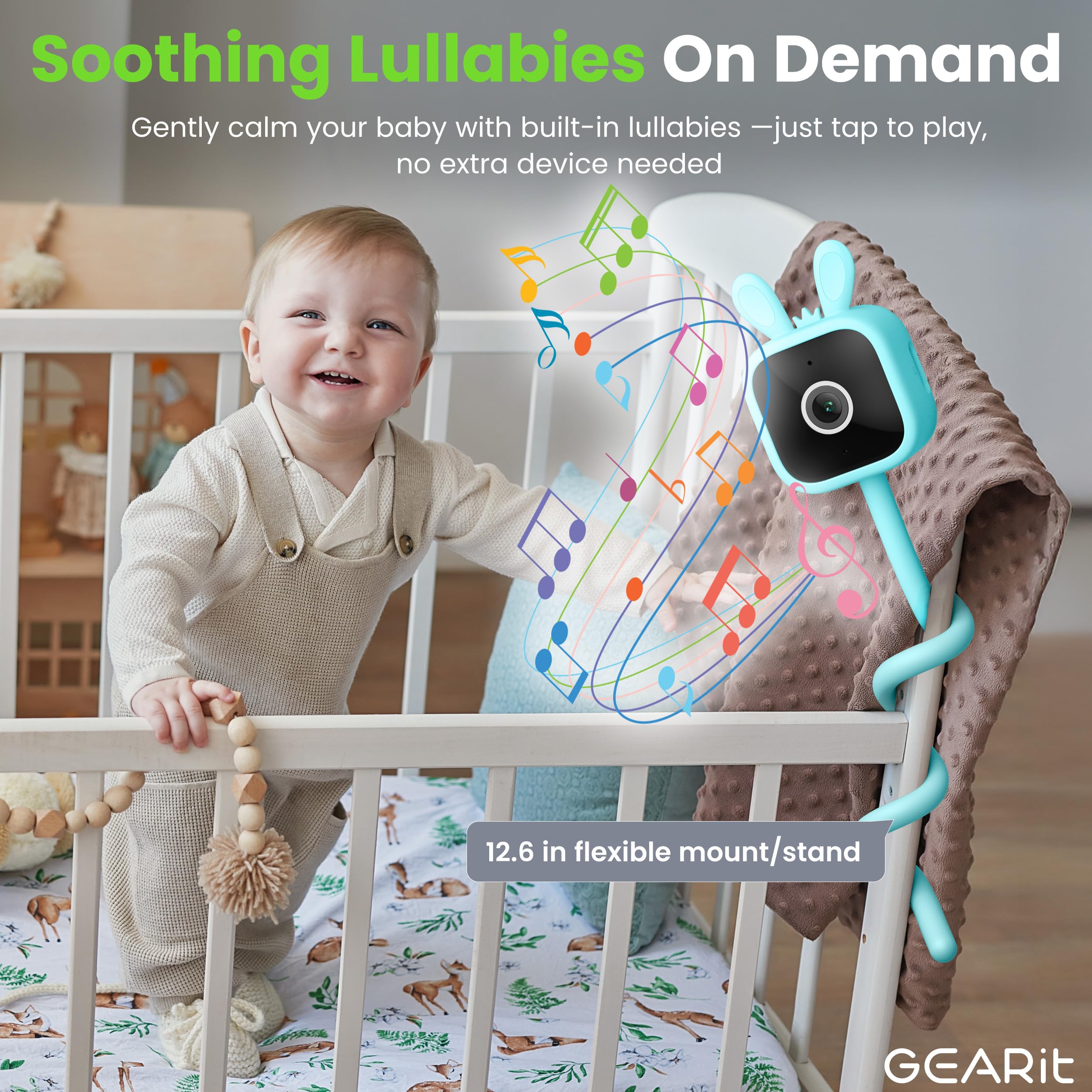 GEARit baby monitor remote monitoring lets you check in from anywhere