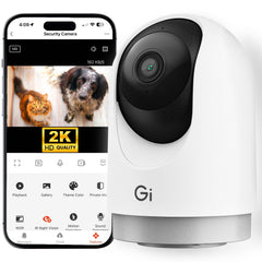 GEARit Smart Camera living room view showcases clear 2K footage for reliable home monitoring