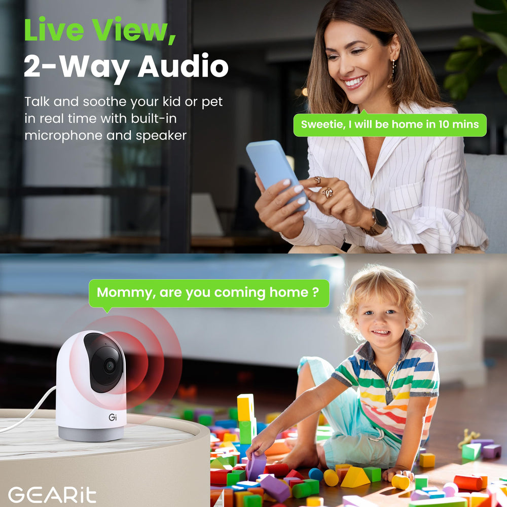 GEARit Smart Camera wireless setup demonstrates easy, wire-free installation