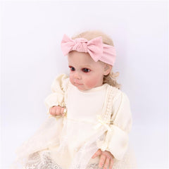 Gebelle baby headbands with colorful bows for easy matching outfits and picture-ready looks.
