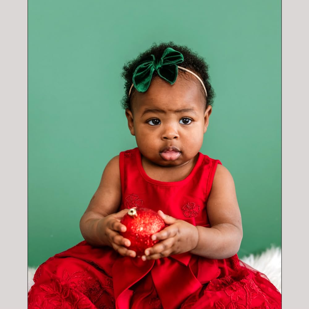 Gebelle delicate velvet bow headband adds cute touches to birthday or photo sessions.