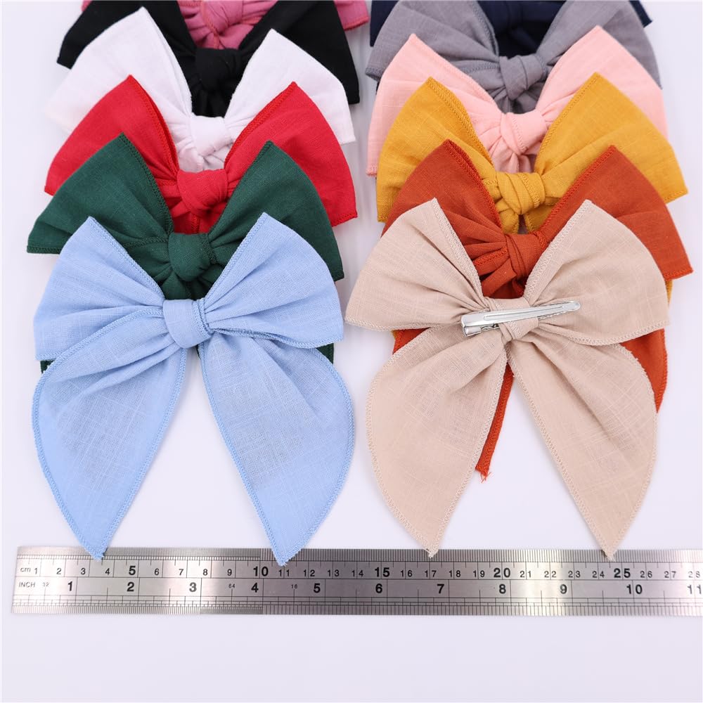 Gebelle 5.5 inch bow clip enhances moms and kids hairstyles.