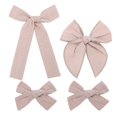 Gebelle large long-tail bow hair clip with secure grip for daily wear