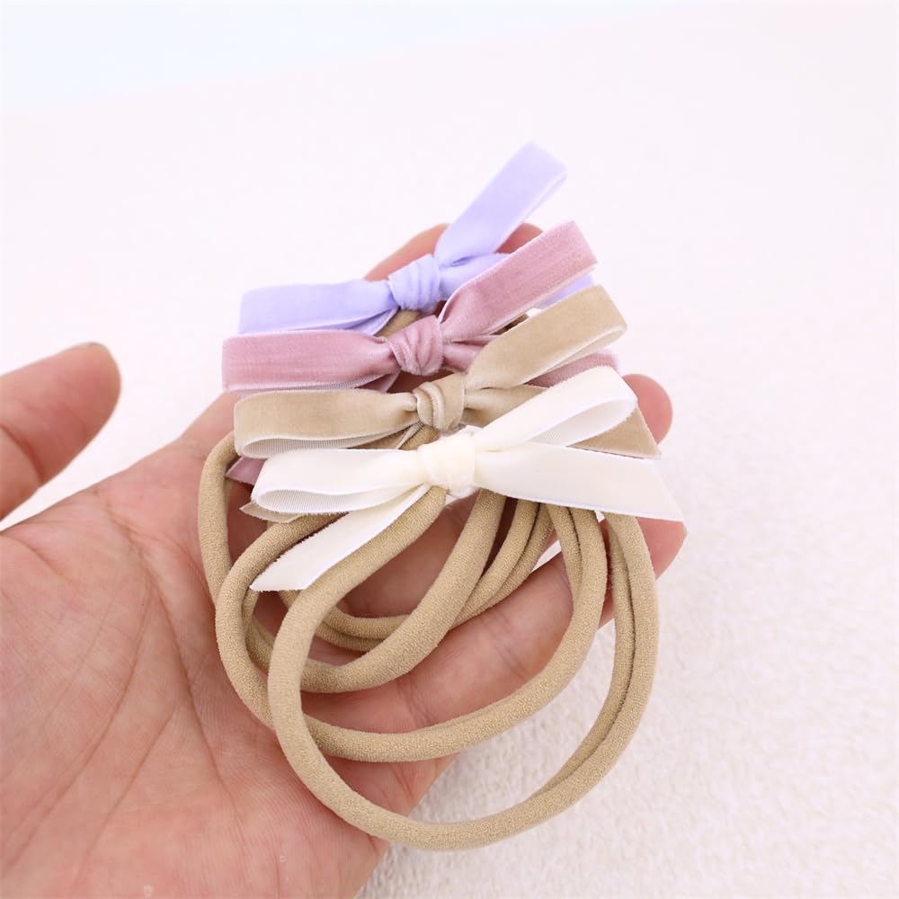 Gebelle newborn headband with soft nylon elastic for gentle all-day comfort