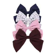 Gebelle sailor bow clip mauve-wine pack adds chic color to daily outfits