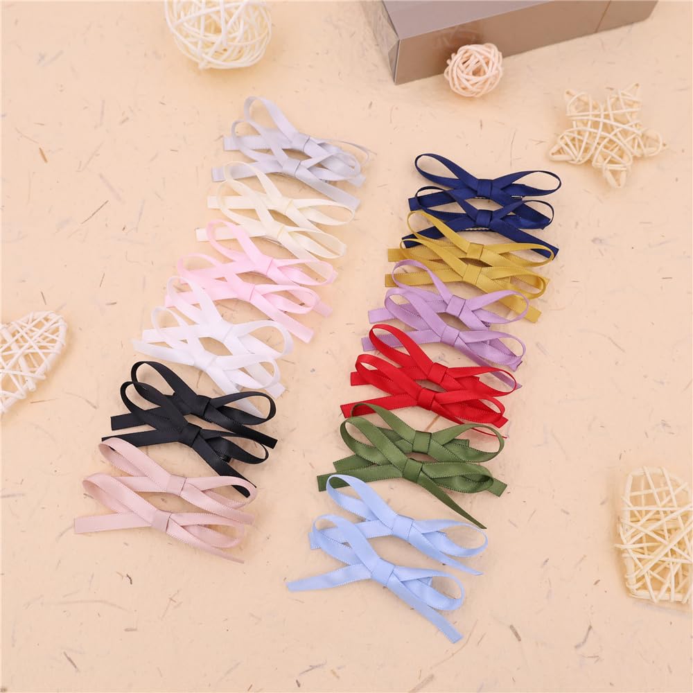 Gebelle satin bow clip easy wear for stylish updos.