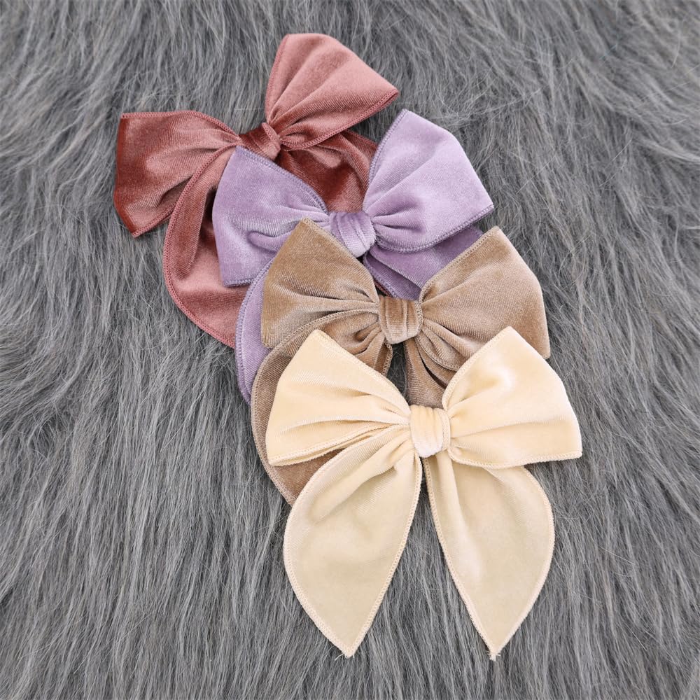 Gebelle velvet fable bow clip everyday wear closeup highlights versatility