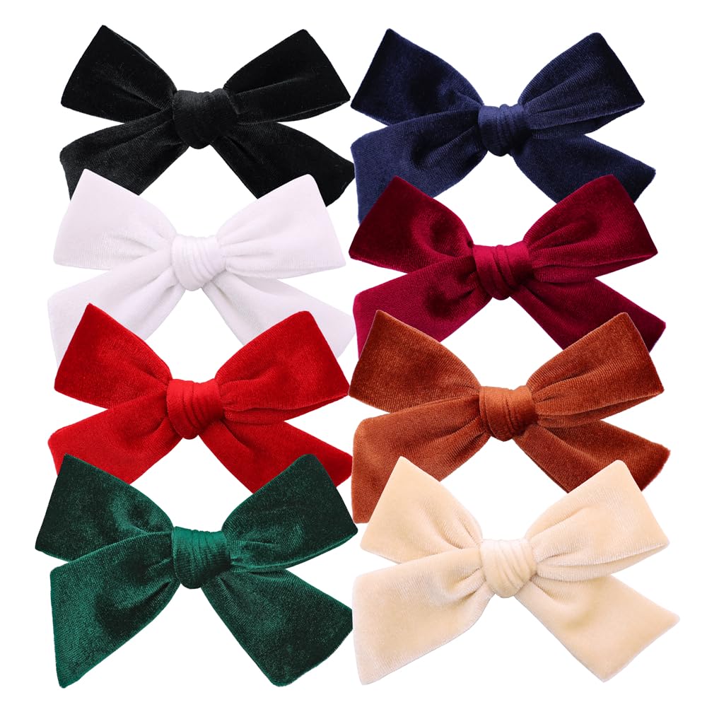Gebelle vintage velvet bow clip with alligator clip offers secure wear for everyday outfits.