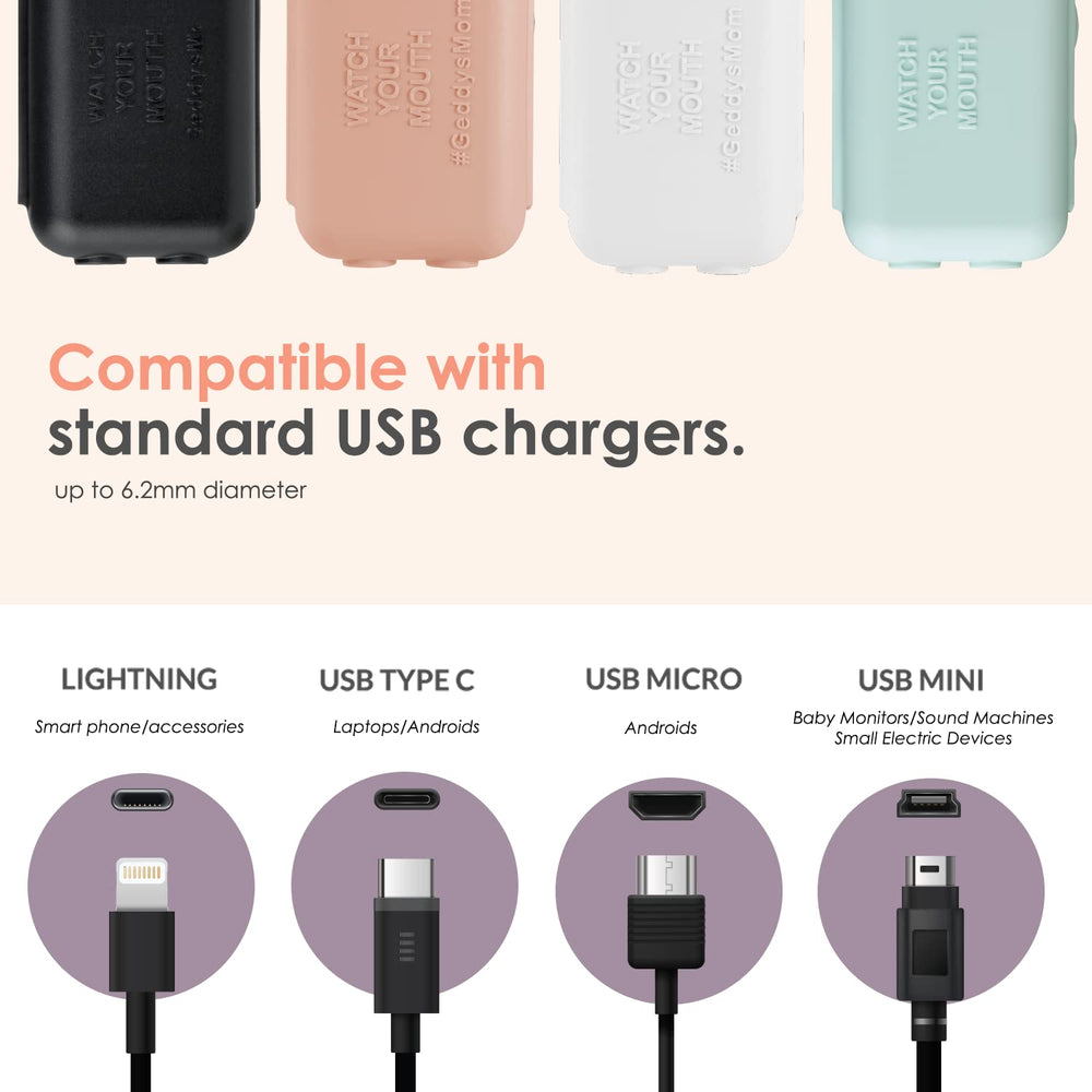 Geddy's Mom Watch Your Mouth 3-pack packaging highlights award-winning safety design.