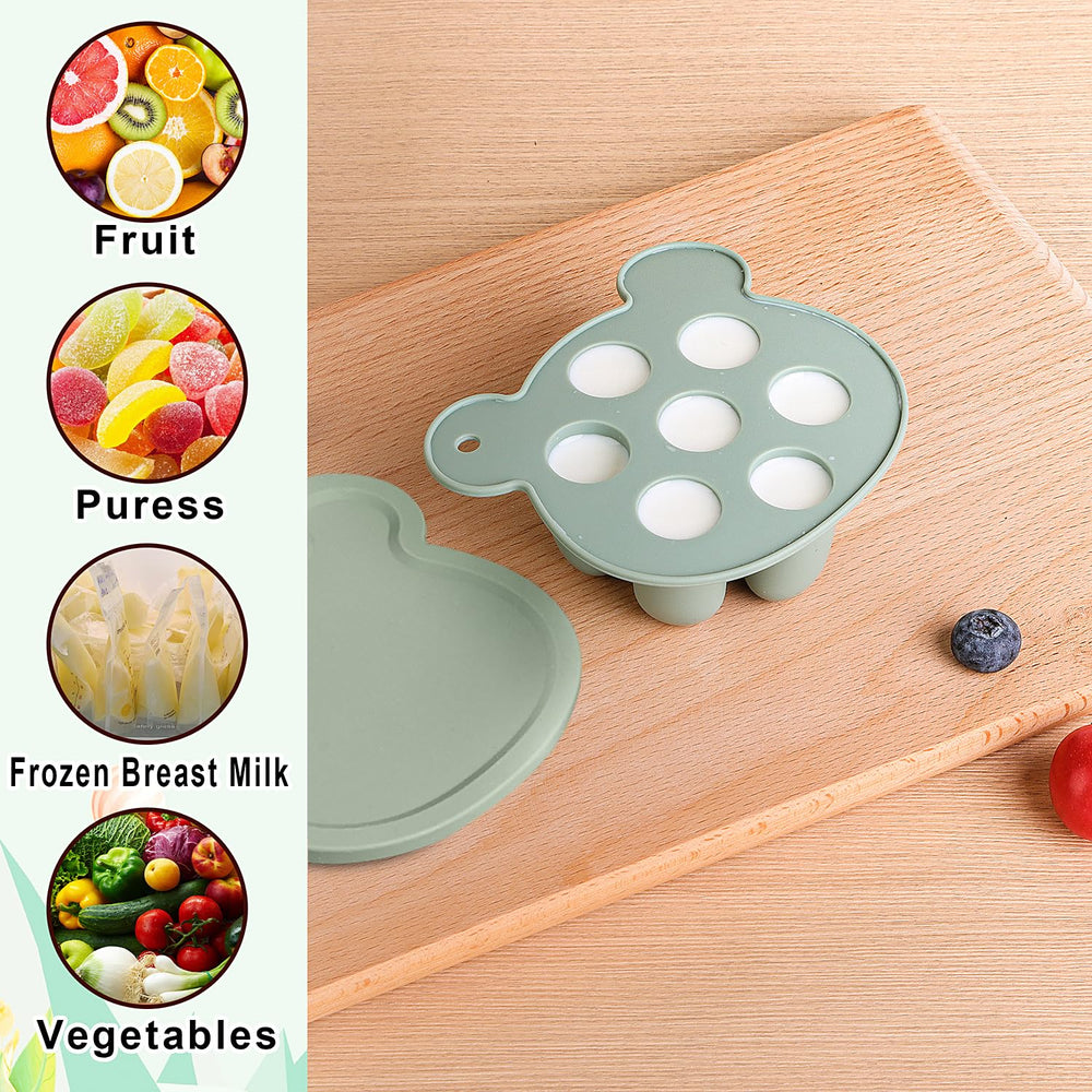 Gedebey freezer tray ready for breastmilk ice cubes and frozen snacks