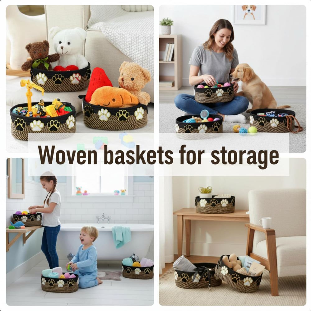 Geelin basket on desk for quick access and tidy workspace