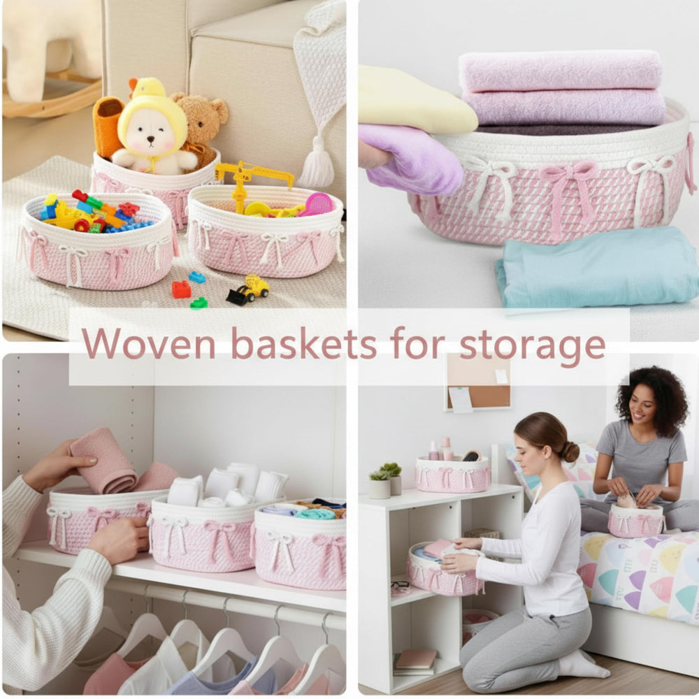Geelin gift ideas display using baskets as cute DIY presents