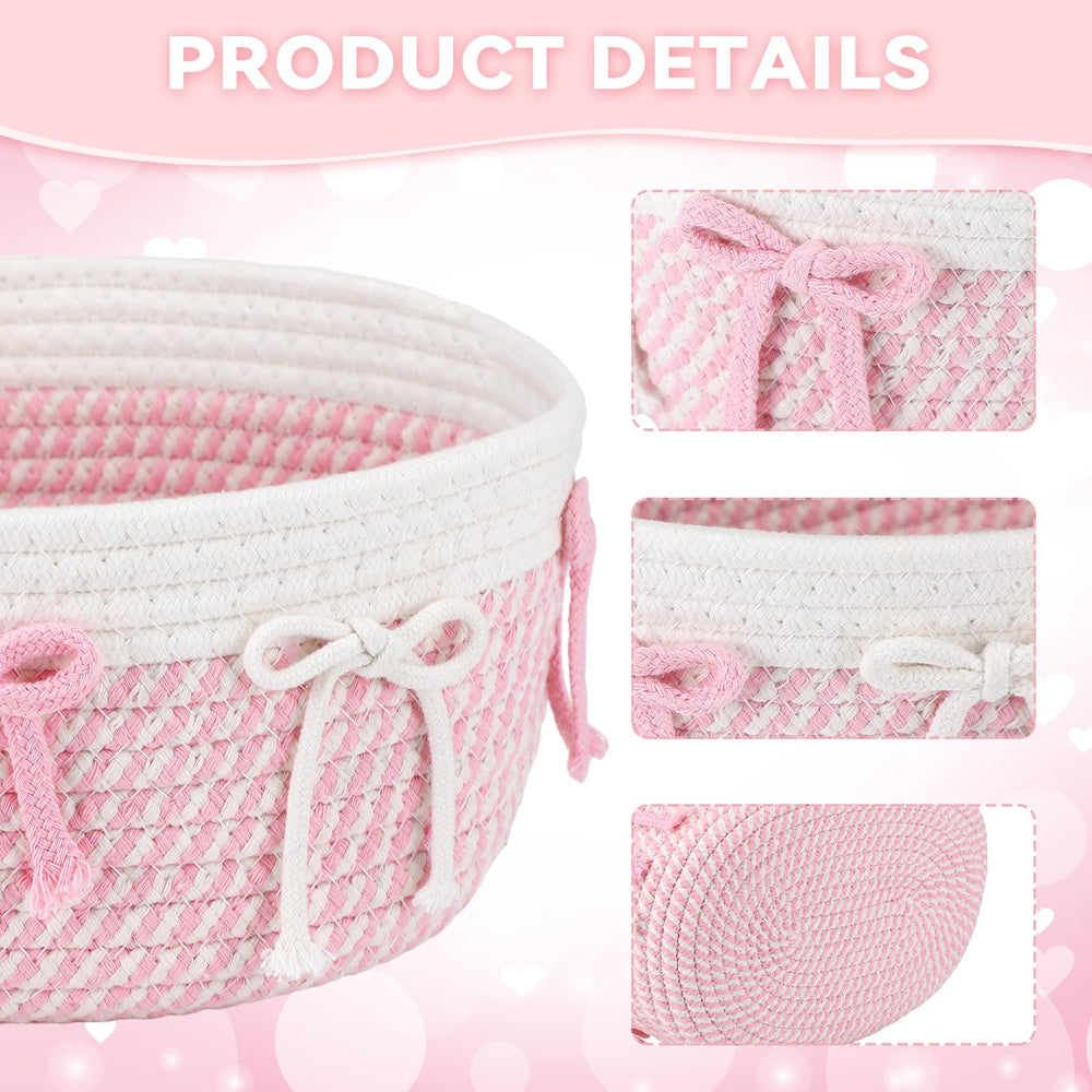 Geelin rectangular woven rope basket showing durable cotton rope and shape