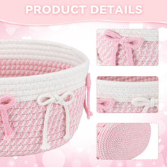 Geelin rectangular woven rope basket showing durable cotton rope and shape