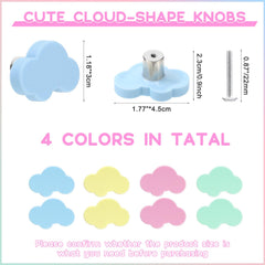 Geelin silicone cloud knob blue, soft texture for kid-friendly drawers and dressers.